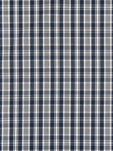 Scalamandre Fabric Preston Cotton Plaid Navy