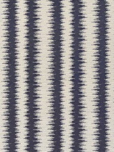 Scalamandre Fabric Konya Ikat Stripe Indigo
