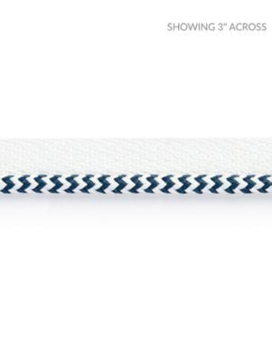 <p>Zig Zag Cord Indigo SCC3130005 by Scalamandre Trim</p><p><strong>Required Minimum Quantity Purchase: Fabrics by the yard 1 YARD MINIMUM </p><p>Book: ISOLA INDOOR / OUTDOOR</p><p>Content: 99% POLYOLEFIN, 1% POLYESTER</p><p>Origin: UNITED KINGDOM</p><p>Performance: HEAVY DUTY</p><p>Repeat: Horizontal: and Vertical: </p><p>Width: 0.25</p>