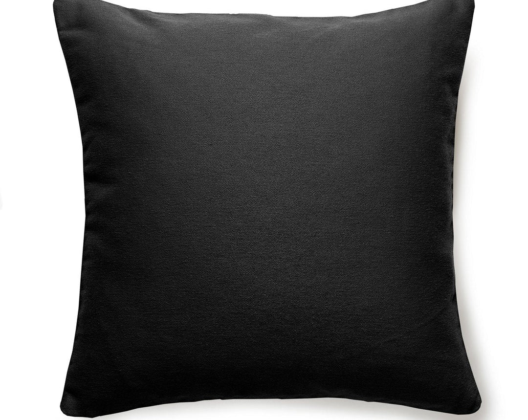 Dapper Flannel Pillow 22 X 22 - Peppercorn SCDAPPPILL0005 by Scalamandre Designer Pillow