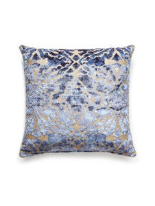Scalamandre Pillows Palazzo Velvet Pillow 22 X 22 - Indigo
