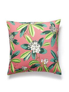 Scalamandre Pillows Rhododendron Outdoor Pillow 22 X 22 - Flamingo