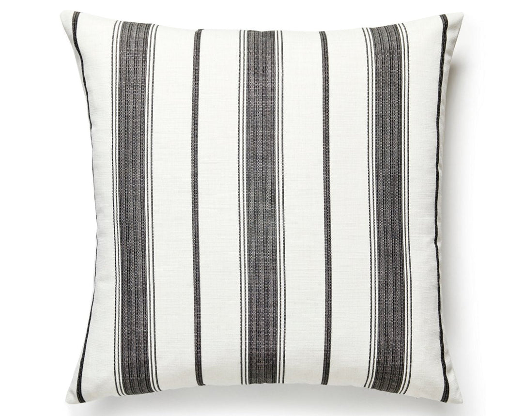 Sconset Outdoor Pillow 22 X 22 - Carbon SCSCONSPILL0005 by Scalamandre Designer Pillow