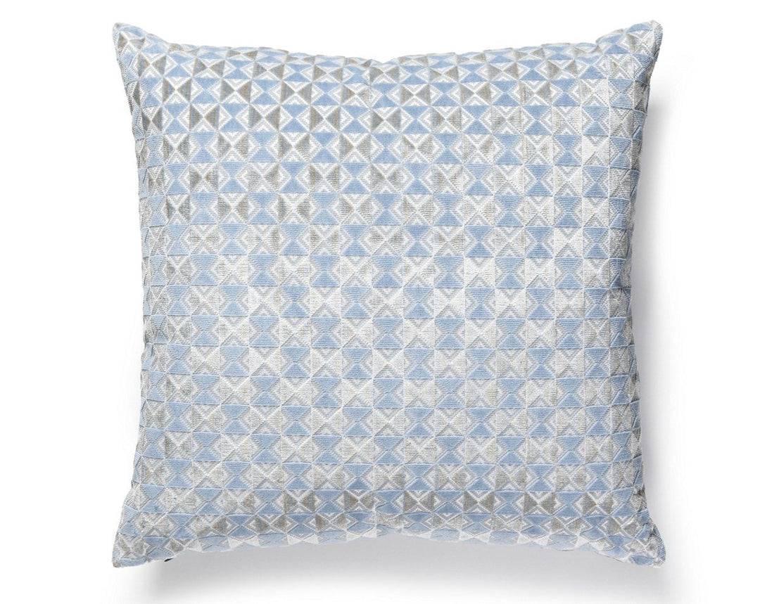 Parlor Velvet Pillow 22 X 22 - Bluebell SCSDDK273240005 by Scalamandre Designer Pillow