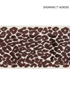 Scalamandre Trim Leopard Velvet Tape Espresso