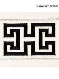 Scalamandre Trim Imperial Embroidered Tape Noir