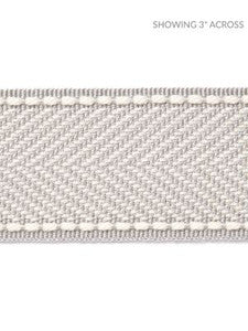 Scalamandre Trim Montauk Herringbone Tape Silver Grey