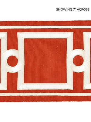 <p>Square Link Embroidered Tape Carnelian SCT32870005 by Scalamandre Trim</p><p><strong>Required Minimum Quantity Purchase: Fabrics by the yard 1 YARD MINIMUM </p><p>Book: MERCHANTE</p><p>Content: 70% COTTON 30% RAYON</p><p>Origin: INDIA</p><p>Performance: LIGHT DUTY</p><p>Repeat: Horizontal: 5.25" and Vertical: </p><p>Width: 6.25</p>