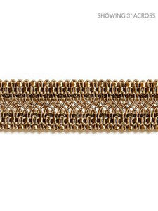 Scalamandre Trim Selena Gimp Braid Burnished Gold