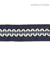 Cecile Gimp Tape Navy SCV12430005 by Scalamandre Trim