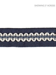 Scalamandre Trim Cecile Gimp Tape Navy