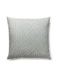 Scalamandre Pillows Willow Vine Embroidery Pillow 22 X 22 - French Grey