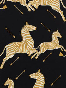 Scalamandre Wallpaper Zebras | Wallpaper Black