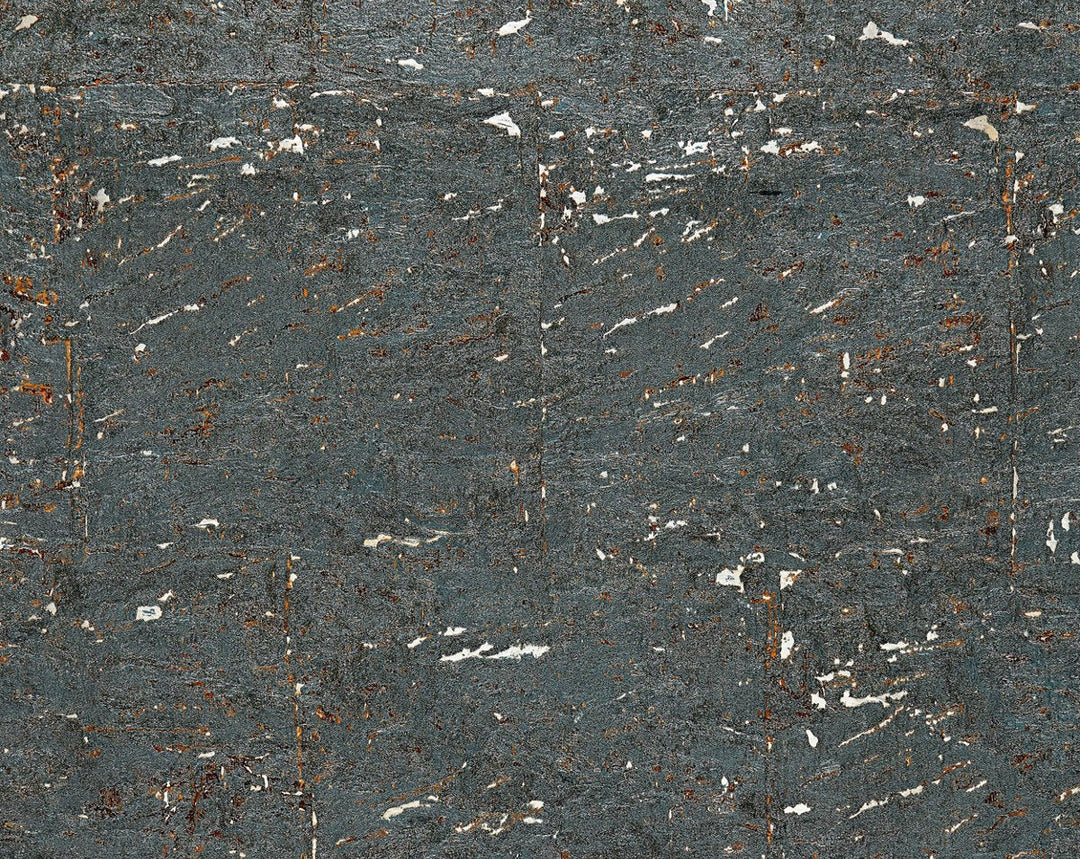 Metal Cork Bluestone SCWP883360005 by Scalamandre Designer Wallpaper