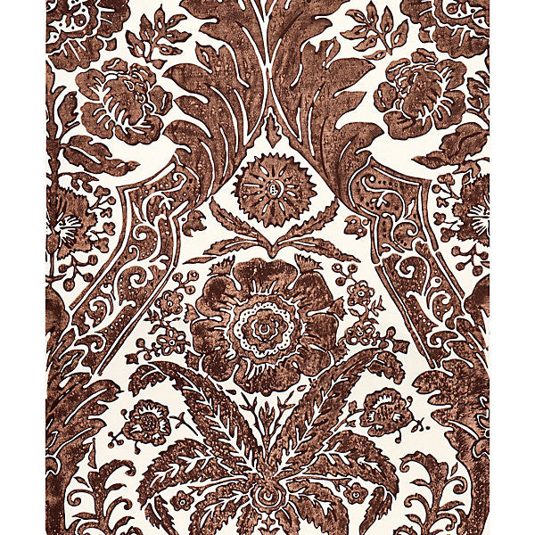 Luciana Damask Print/Espresso Sc 0005Wp88354 by Scalamandre
 Wallpaper UNITED KINGDOM Horizontal: 43.75" and Vertical: 27" 56" - Fabric Carolina -