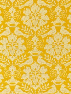 Scalamandre Fabric Love Bird Gold