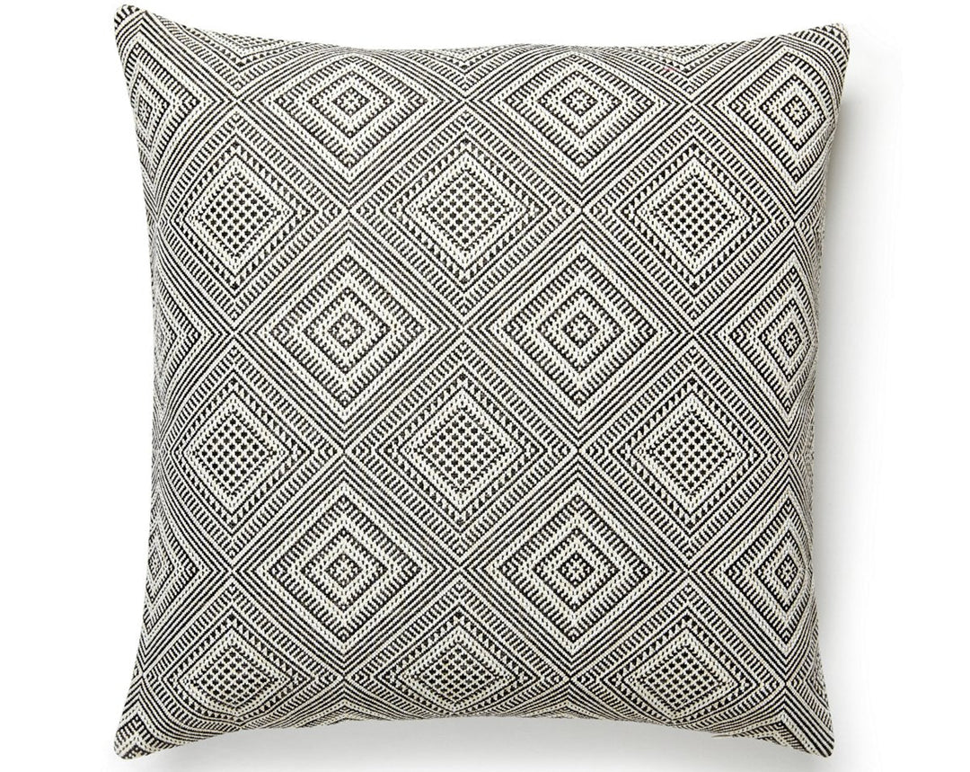 Antigua Weave Outdoor Pillow 22 X 22 - Carbon SCANTGPILL0006 by Scalamandre Designer Pillow