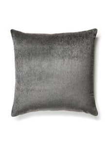 Scalamandre Pillows Bay Velvet Outdoor Pillow 22 X 22 - Charcoal