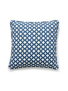 Scalamandre Pillows Marrakesh Weave Pillow 22 X 22 - Navy