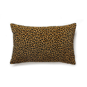 Panthera Velvet Lumbar Pillow/Ebony by Scalamandre Pillow