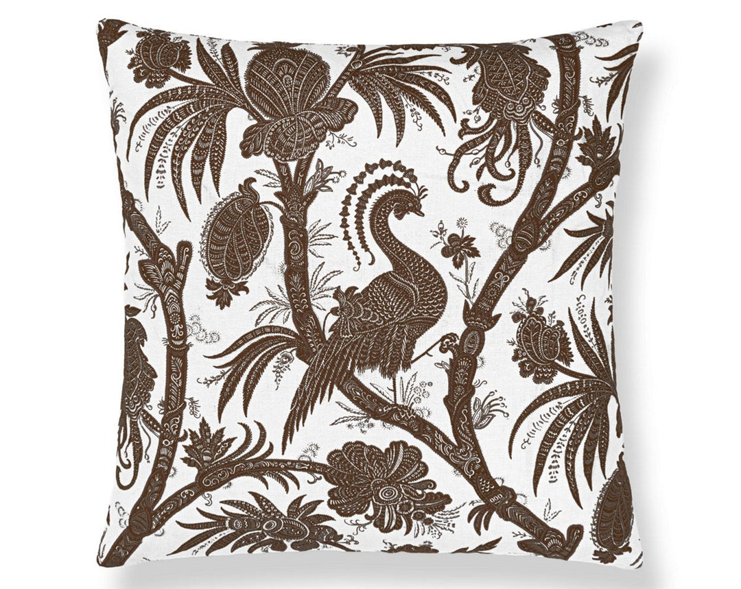 Balinese Peacock Pillow 22 X 22 - Java SCSDDK165750006 by Scalamandre Designer Pillow