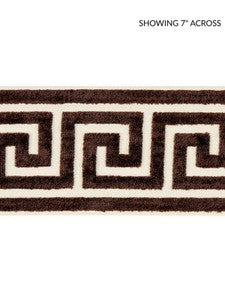 Scalamandre Trim Greek Key Velvet Tape Espresso