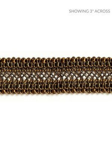 Scalamandre Trim Selena Gimp Braid Smoked Bronze