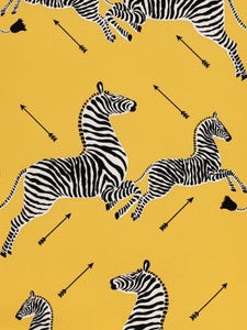 Scalamandre Wallpaper Zebras | Wallpaper Yellow