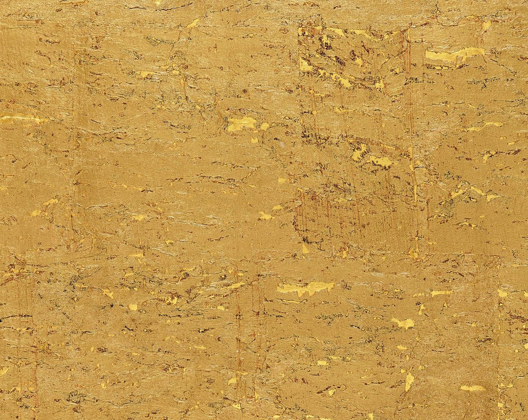 Metal Cork Gilt SCWP883360006 by Scalamandre Designer Wallpaper