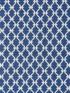 Scalamandre Fabric Trellis Weave Denim