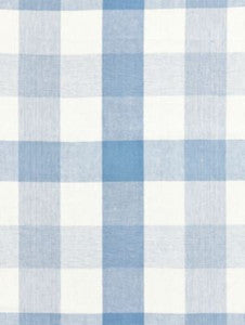 Scalamandre Fabric Westport Linen Plaid Sky