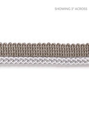 <p>Georgica Braided Cord Silver Grey SCC3030007 by Scalamandre Trim</p><p><strong>Required Minimum Quantity Purchase: Fabrics by the yard 1 YARD MINIMUM </p><p>Book: HAMPTONS TRIMMINGS</p><p>Content: 38% ACETATE 29% VISCOSE 27% ACRYLIC, 6% COTTON</p><p>Origin: ITALY</p><p>Performance: LIGHT DUTY</p><p>Repeat: Horizontal: and Vertical: </p><p>Width: 0.25</p>