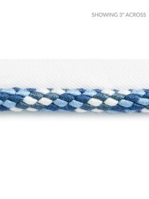 <p>Obi Cord Newport Blue SCC3170007 by Scalamandre Trim</p><p><strong>Required Minimum Quantity Purchase: Fabrics by the yard 1 YARD MINIMUM </p><p>Book: PACIFICA</p><p>Content: 51% COTTON 40% FIBRANNE 9% POLYESTER</p><p>Origin: CHINA</p><p>Performance: MEDIUM DUTY</p><p>Repeat: Horizontal: 1.5" and Vertical: 0"</p><p>Width: 0.5</p>