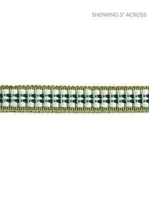Helena Braid Forest SCV12500007 by Scalamandre Designer Trim NOVANTA PASSEMENTERIE 59% RAYON 41% FIBRANNE CHINA LIGHT DUTY Horizontal: 0" and Vertical: 0" 0.63 - Swanky Fabrics -