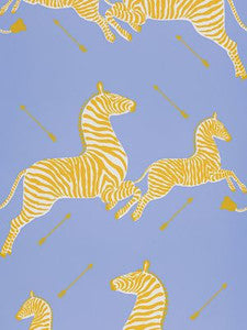 Scalamandre Wallpaper Zebras | Wallpaper Periwinkle