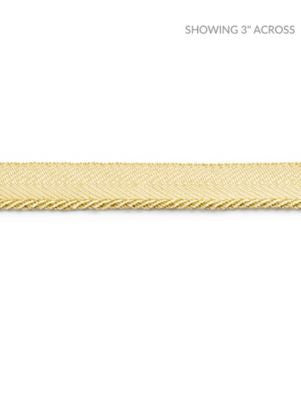 Avenue Cord Sunbeam SCC3150008 by Scalamandre Designer Trim NOVANTA PASSEMENTERIE 16% FIBRANNE 2% ACRYLIC, 38% POLYESTER 26% COTTON 18% RAYON CHINA LIGHT DUTY Horizontal: 0" and Vertical: 0" 0.13 - Swanky Fabrics -