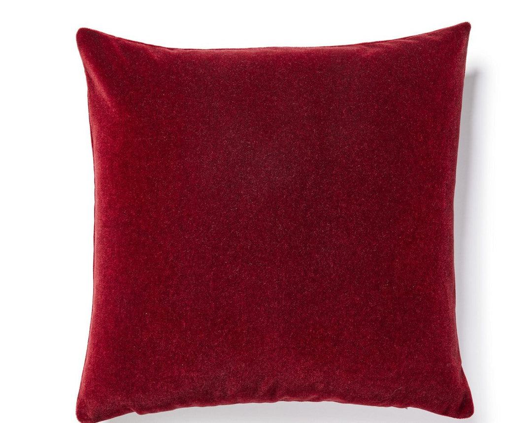 Makalu Mohair Pillow 22 X 22 - Cordovan SCSDDKMAKA0008 by Scalamandre Designer Pillow
