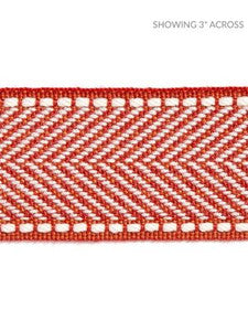 Scalamandre Trim Montauk Herringbone Tape Coral