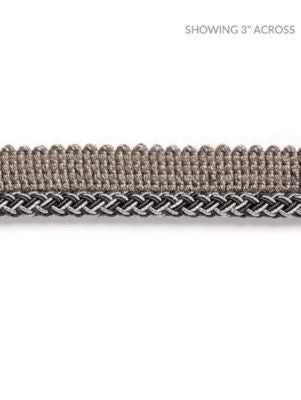 <p>Georgica Braided Cord Charcoal SCC3030009 by Scalamandre Trim</p><p><strong>Required Minimum Quantity Purchase: Fabrics by the yard 1 YARD MINIMUM </p><p>Book: HAMPTONS TRIMMINGS</p><p>Content: 38% ACETATE 29% VISCOSE 27% ACRYLIC, 6% COTTON</p><p>Origin: ITALY</p><p>Performance: LIGHT DUTY</p><p>Repeat: Horizontal: and Vertical: </p><p>Width: 0.25</p>