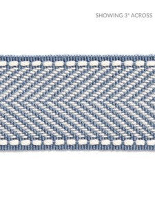 Scalamandre Trim Montauk Herringbone Tape Dusk Blue