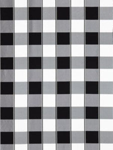 Scalamandre Fabric Chelsea Check Onyx