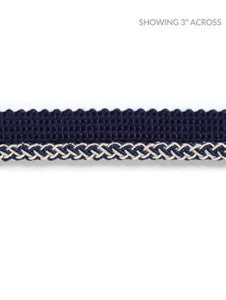 Scalamandre Trim Georgica Braided Cord Indigo