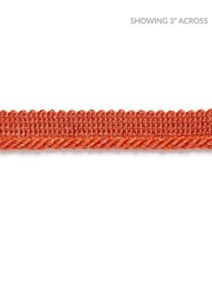 Millstone Twisted Cord Coral SCC3040010 by Scalamandre Designer Trim HAMPTONS TRIMMINGS 90% VISCOSE 10% ACRYLIC ITALY LIGHT DUTY Horizontal: and Vertical: 0.19 - Swanky Fabrics -