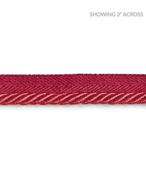 <p>Boulevard Cord Strawberry SCC3140010 by Scalamandre Trim</p><p><strong>Required Minimum Quantity Purchase: Fabrics by the yard 1 YARD MINIMUM </p><p>Book: NOVANTA PASSEMENTERIE</p><p>Content: 15% POLYESTER 1% ACRYLIC, 48% COTTON 19% RAYON 17% FIBRANNE</p><p>Origin: CHINA</p><p>Performance: LIGHT DUTY</p><p>Repeat: Horizontal: 0" and Vertical: 0"</p><p>Width: 0.25</p>