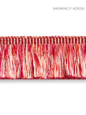 Gripsholm Brush Fringe Azalea SCFC14970010 by Scalamandre Designer Trim NOVANTA PASSEMENTERIE 52% FIBRANNE 45 % RAYON 3% POLYESTER CHINA LIGHT DUTY Horizontal: 0" and Vertical: 0" 1.5 - Swanky Fabrics -