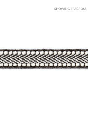 Watermill Gimp Charcoal SCT32860010 by Scalamandre Designer Trim HAMPTONS TRIMMINGS 98% ACRYLIC 2% POLYESTER CHINA LIGHT DUTY Horizontal: and Vertical: 0.63 - Swanky Fabrics -