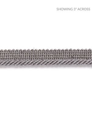 Millstone Twisted Cord Nickel SCC3040011 by Scalamandre Designer Trim HAMPTONS TRIMMINGS 90% VISCOSE 10% ACRYLIC ITALY LIGHT DUTY Horizontal: and Vertical: 0.19 - Swanky Fabrics -
