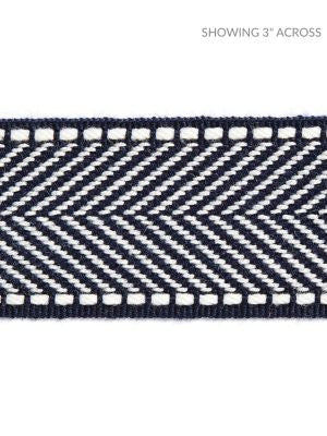 <p>Montauk Herringbone Tape Indigo SCT32850011 by Scalamandre Trim</p><p><strong>Required Minimum Quantity Purchase: Fabrics by the yard 1 YARD MINIMUM </p><p>Book: HAMPTONS TRIMMINGS</p><p>Content: 99% ACRYLIC 1% POLYESTER</p><p>Origin: CHINA</p><p>Performance: LIGHT DUTY</p><p>Repeat: Horizontal: and Vertical: </p><p>Width: 1.88</p>