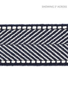Scalamandre Trim Montauk Herringbone Tape Indigo