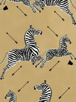 <p>Zebras | Wallpaper Gold SCWP81388M0011 by Scalamandre Wallpaper</p><p><strong>Required Minimum Quantity Purchase: Wallpaper by the Roll</p><p>Book: ZEBRAS</p><p>Content: </p><p>Origin: U.S.A.</p><p>Performance: </p><p>Repeat: Horizontal: 37.5" and Vertical: 26"</p><p>Width: 26</p>
